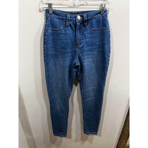 Dollhouse Denim - Dollhouse Women's Jeans Size 5/6 Blue Mid Rise Skinny Denim Everyday Wear